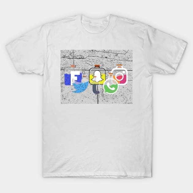 Social potions T-Shirt by Daledoomevans